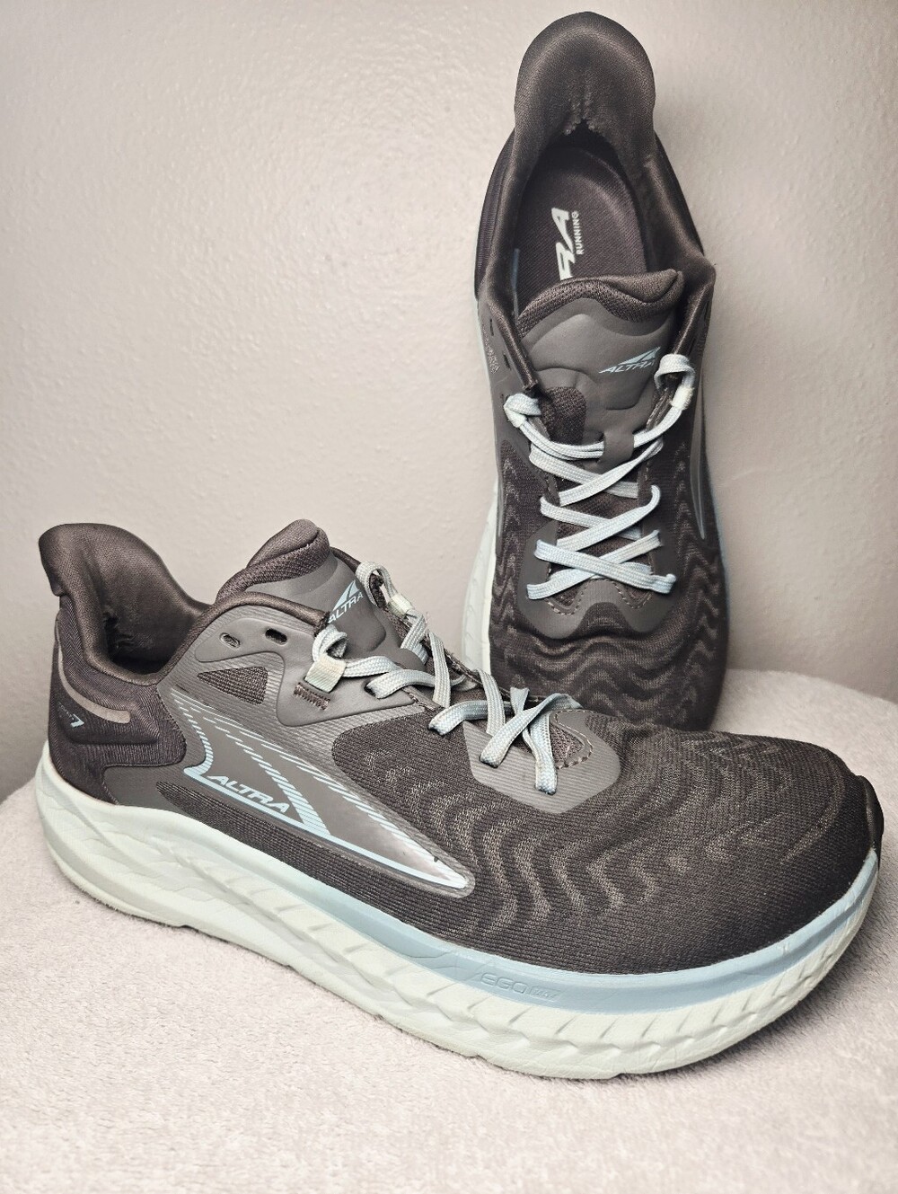 Altra Torin 7 Women's 10 Running Shoes Gray Mineral Blue Zero Drop AL0A82CZ21